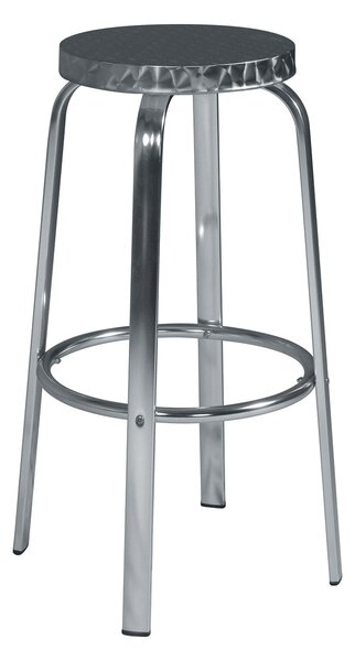 Sgabello Bar 50x80x32 cm in Alluminio e Acciaio