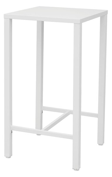 Tavolino Alto da Giardino 60x60x110 cm Iseo in Acciaio Bianco