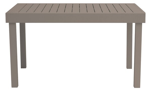 Tavolo Allungabile da Giardino 135/270x90x75 cm Montecatini in Alluminio Tortora