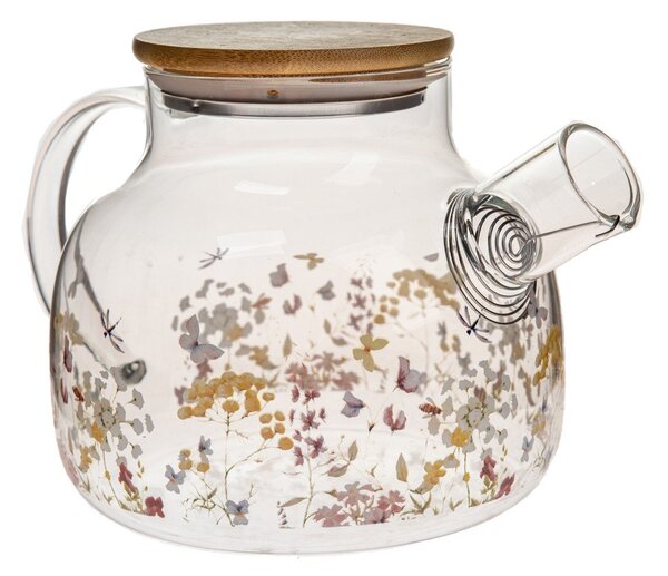 Teiera in vetro 1 l Flowers – Dakls
