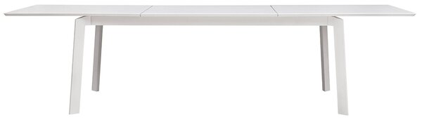 Tavolo Allungabile da Giardino 200/300x102x75 cm Porto Ercole in Alluminio Bianco