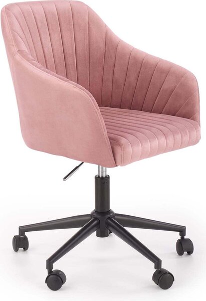 Halmar Poltrona da ufficio Fresco - rosa (Velluto)