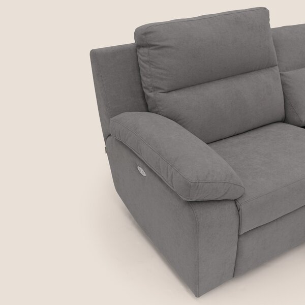 Romeo Divano relax con recliner elettrico in morbido tessuto impermeab