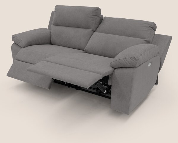 Romeo Divano relax con recliner elettrico in morbido tessuto impermeab