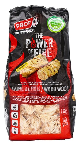 Accendifuoco in Paglia 80pz 1 Kg per Accensione Barbecue