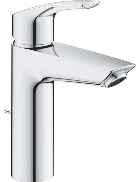 Grohe Eurosmart mitigeur monocommandé pour lavabo, M-Size, saillie 121mm, vidage à tirette, 23322003, 23322003