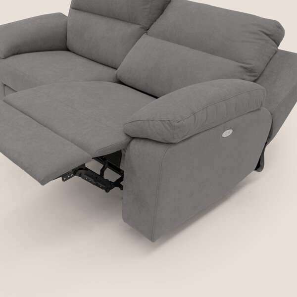 Romeo Divano relax con recliner elettrico in morbido tessuto impermeab