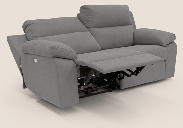 Romeo Divano relax con recliner elettrico in morbido tessuto impermeab