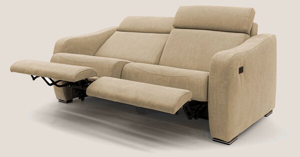 Gummy Divano con meccanismo relax elettrico beige