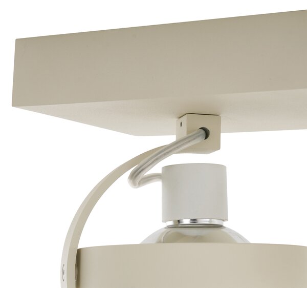 Faretto da soffitto moderno beige G9 girevole e orientabile a 2 luci - Go