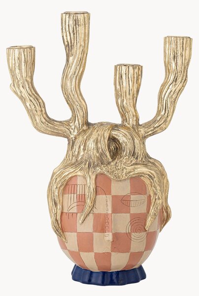 Candelabro dipinto a mano Medusa
