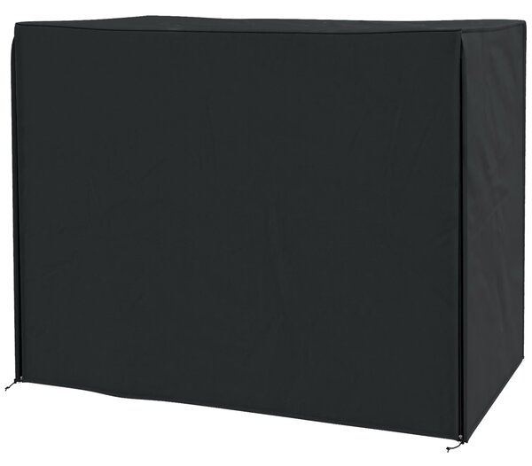 Copertura per Dondolo da Giardino 3 Posti Impermeabile e Anti UV 220x125x172 cm Nero