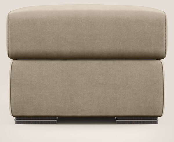 Sun pouf apribile contenitore in microfibra smacchiabile T11 tortora
