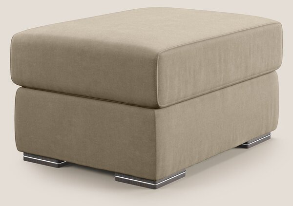 Sun pouf apribile contenitore in microfibra smacchiabile T11 tortora