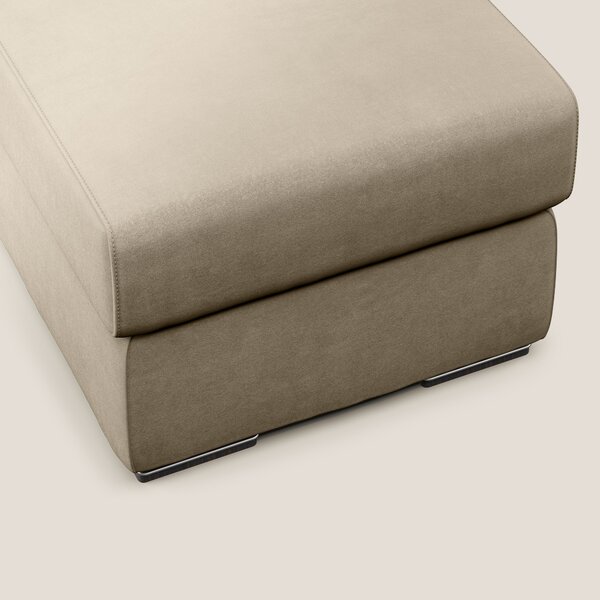Sun pouf apribile contenitore in microfibra smacchiabile T11 tortora