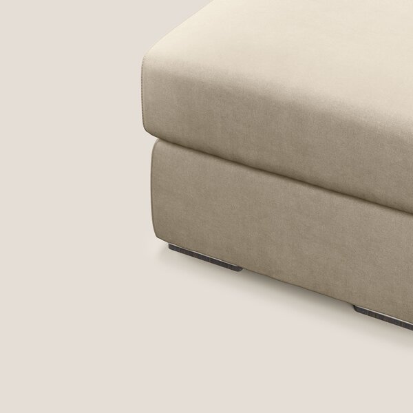 Sun pouf apribile contenitore in microfibra smacchiabile T11 tortora