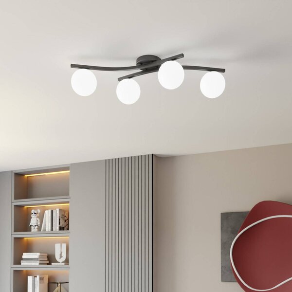 Plafoniera soffitto Opus EMIBIG LIGHTING, dimmerabile, Nero, Soggiorno / Sala da pranzo, Metallo, Moderno, Plafoniera
