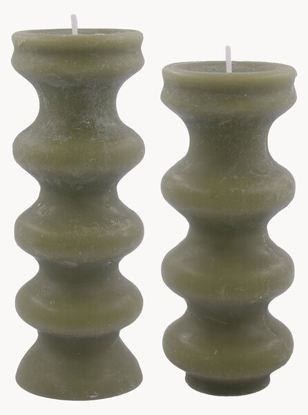Set di 2 candele fatte a mano Mura