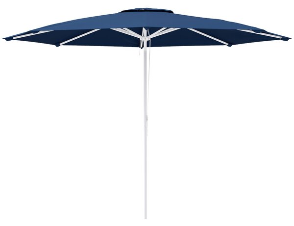 Ombrellone da Giardino ad Altezza Regolabile Ø2,92x2,42m in Metallo e Poliestere Blu Scuro