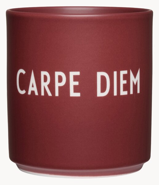 Tazza con scritta Favourite Carpe Diem