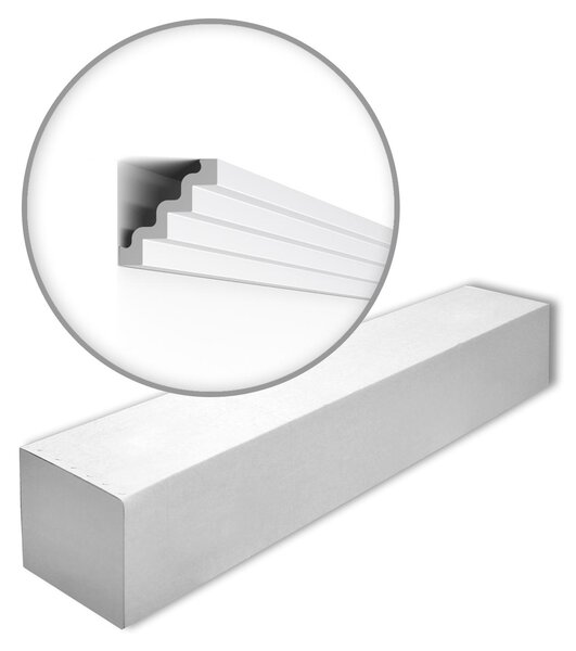 NMC ST4-box NOMASTYL Noel Marquet 1 cartone con 20 strisce decorative Cornice per soffitto stile moderno colore bianco | 40 m