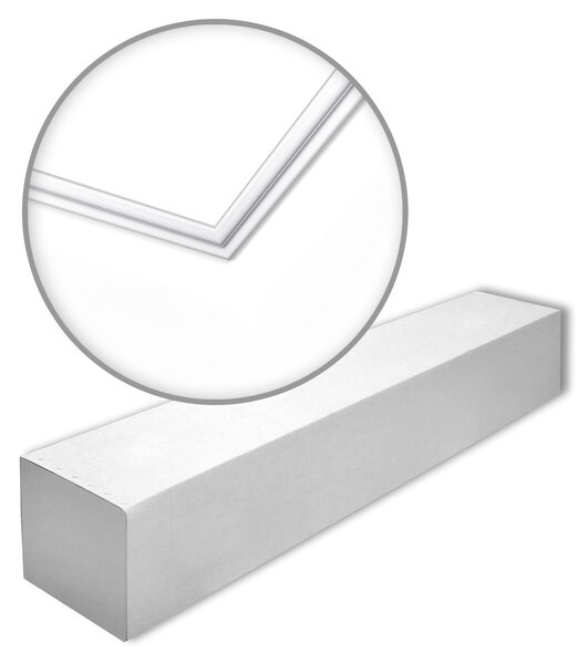 NMC N-box NOMASTYL Noel Marquet 1 cartone con 50 strisce decorative Cornice per soffitto stile moderno colore bianco | 100 m