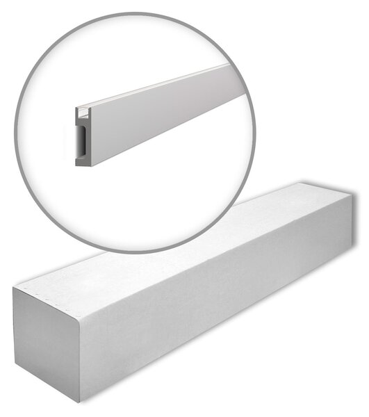 NMC IL10-box WALLSTYL Noel Marquet 1 cartone con 14 strisce decorative Modanatura per pavimenti Illuminazione indiretta stile moderno colore grigio | 28 m