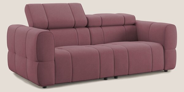 Giotto Divano modulare con opzione relax elettrico in microfibra effet