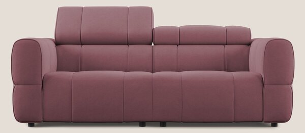 Giotto Divano modulare con opzione relax elettrico in microfibra effet