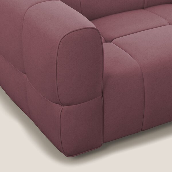 Giotto Divano modulare con opzione relax elettrico in microfibra effet