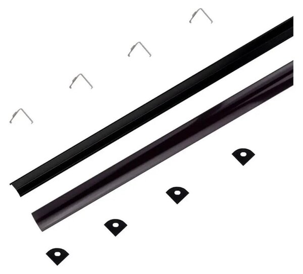 Strisce LED - Montaggio - Kit - Nero - IP20