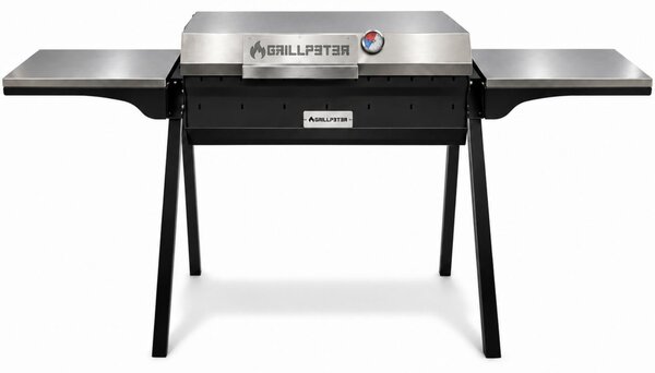 Mangal Altan 70: Griglia per spiedini in acciaio da 3 mm, con coperchio e ripiani