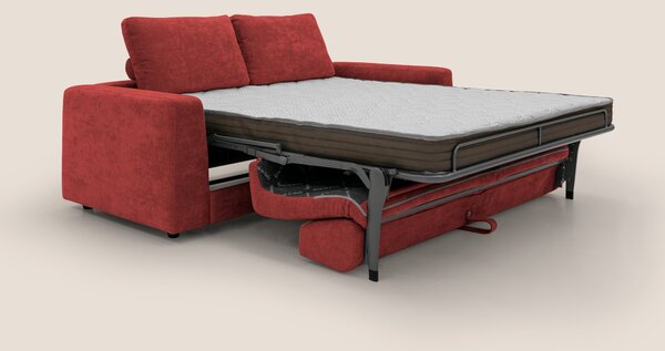 Freia Divano letto minimal materasso h15 cm con morbidi schienali in t