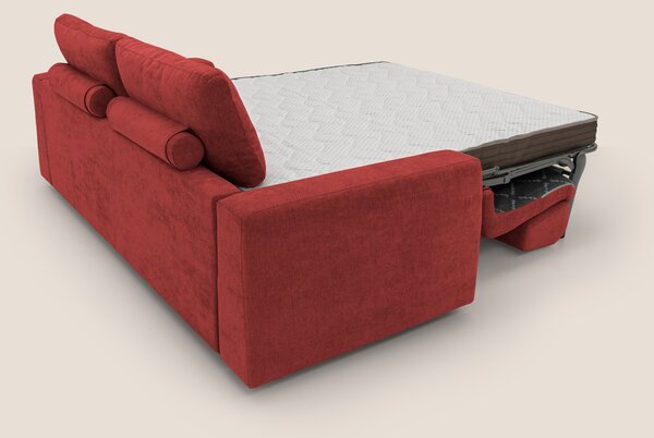 Freia Divano letto minimal materasso h15 cm con morbidi schienali in t