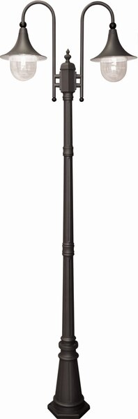 Lampada da giardino a stelo lanterna nera Kaja BOSTON K-8132 NERO