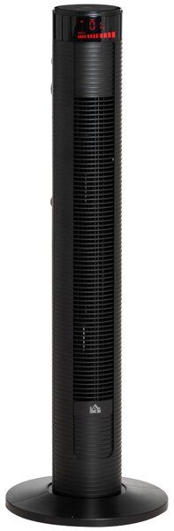 Ventilatore a Torre 45W a 4 Modalità e 3 Velocità con Timer da 12h 31.5x31.5x96 cm in ABS Nero