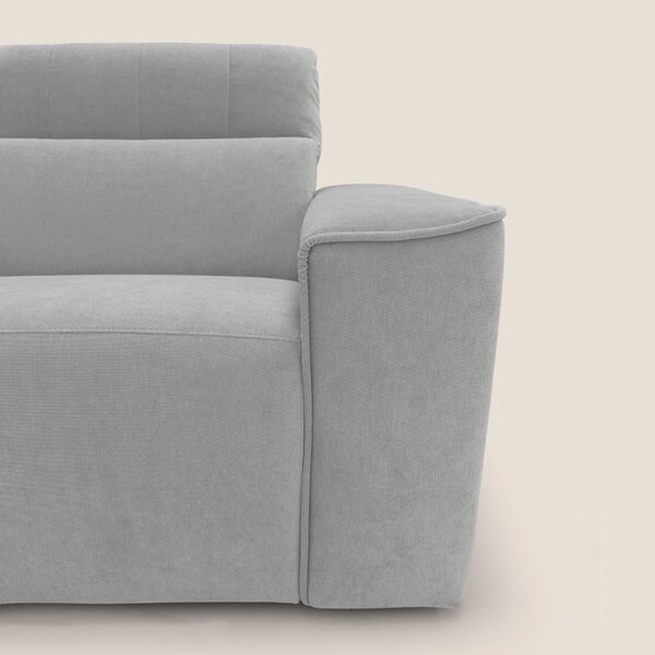 Clark Divano modulare con opzione relax elettrico in tessuto smacchiab