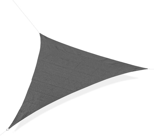 Tenda a Vela Triangolare Anti-UV e Traspirante 5x5x5 m con Ganci a D in Polietilene