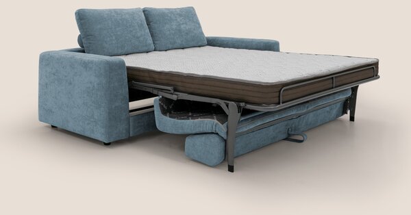 Freia Divano letto minimal materasso h15 cm con morbidi schienali in t