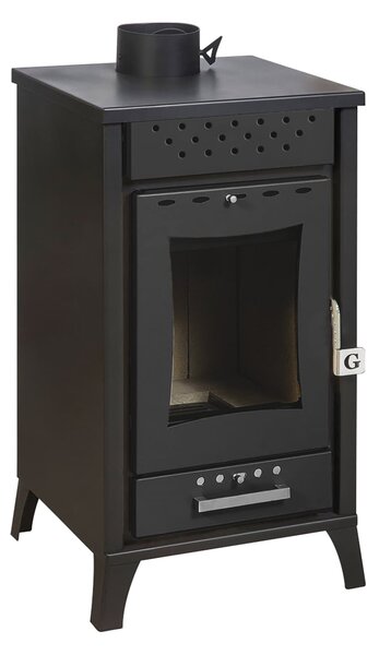Stufa a Legna 45,5x48,5xh91 cm 15 Kw Olga Nera