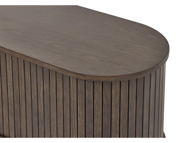 Mobile TV marrone effetto rovere 180x56x40 cm Meta – Unique Furniture