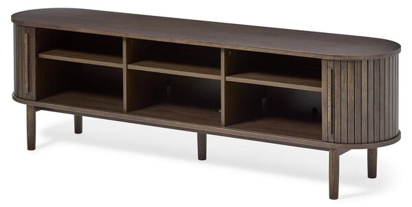 Mobile TV marrone effetto rovere 180x56x40 cm Meta – Unique Furniture