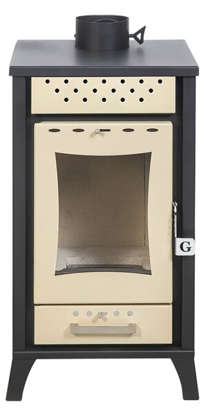 Stufa a Legna 45,5x48,5xh91 cm 15 Kw Olga Beige