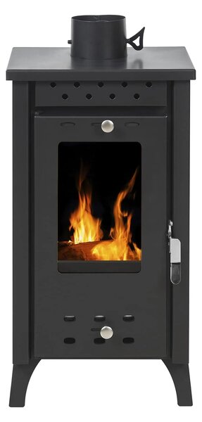 Stufa a Legna 33x38,5xh74 cm 7,7 Kw Matilde Nera
