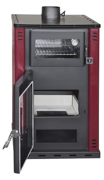 Stufa a Legna con Forno 62x59xH102 cm 27,6Kw Elsa Beige