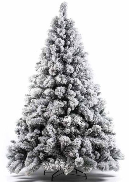 Albero Di Natale Innevato Gran Sasso 180cm 955 Rami Super Folto Effetto Neve