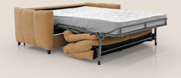 Peonia divano letto scandinavo con materasso H18 cm e morbido e alto s