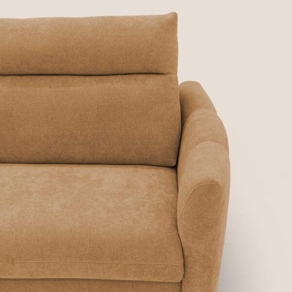 Peonia divano letto scandinavo con materasso H18 cm e morbido e alto s