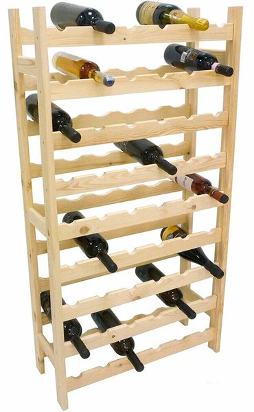 Cantinetta Porta Bottiglie Vino In Legno Chiaro 54 Posti Casa Ristorante Cantina