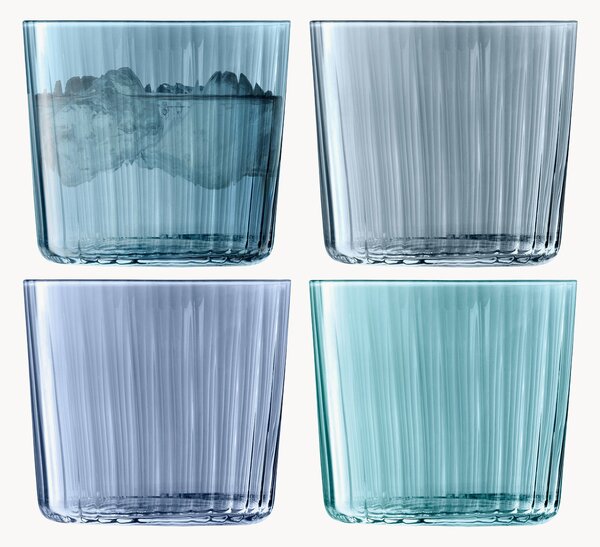 Set di 4 bicchieri dipinti a mano Gems